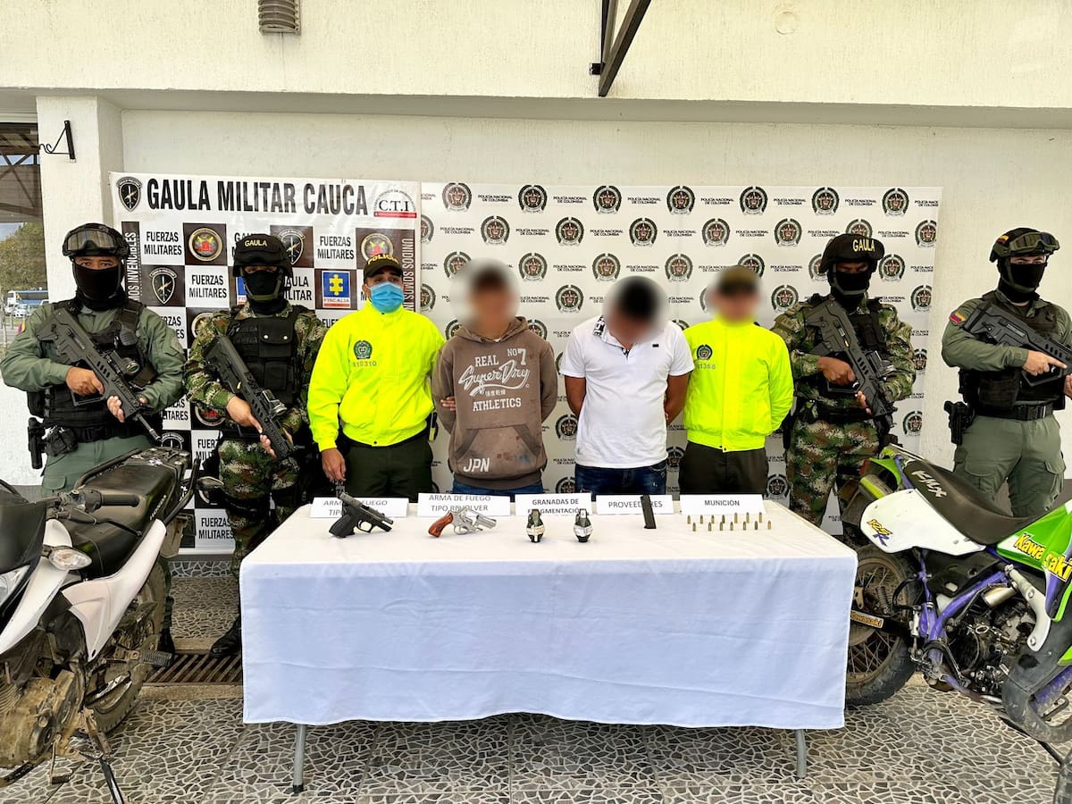 Capturan a presuntos responsables de atentados contra Policía en Popayán y Timbío, Cauca