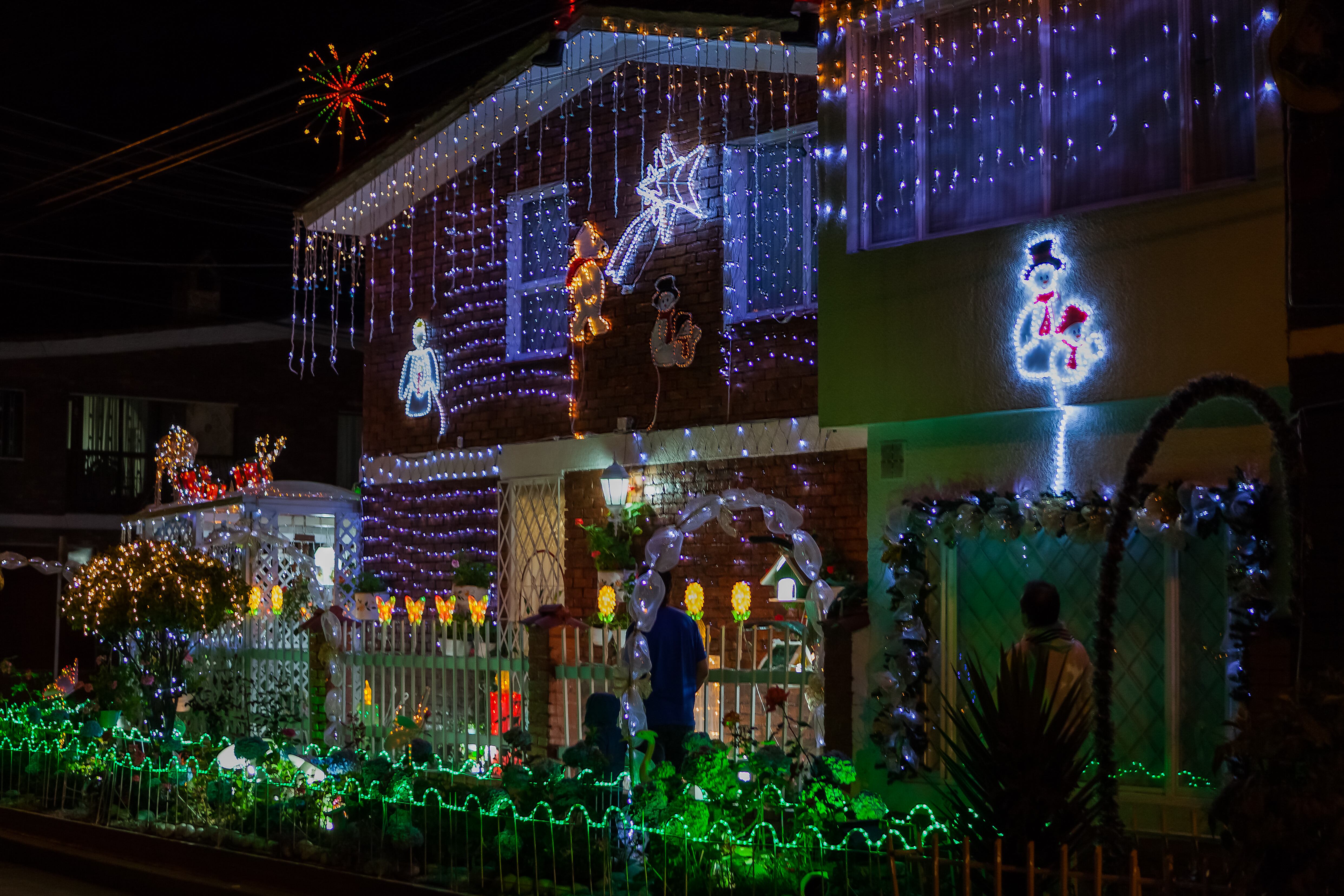 Luces navideñas en Bogotá (Getty Images)