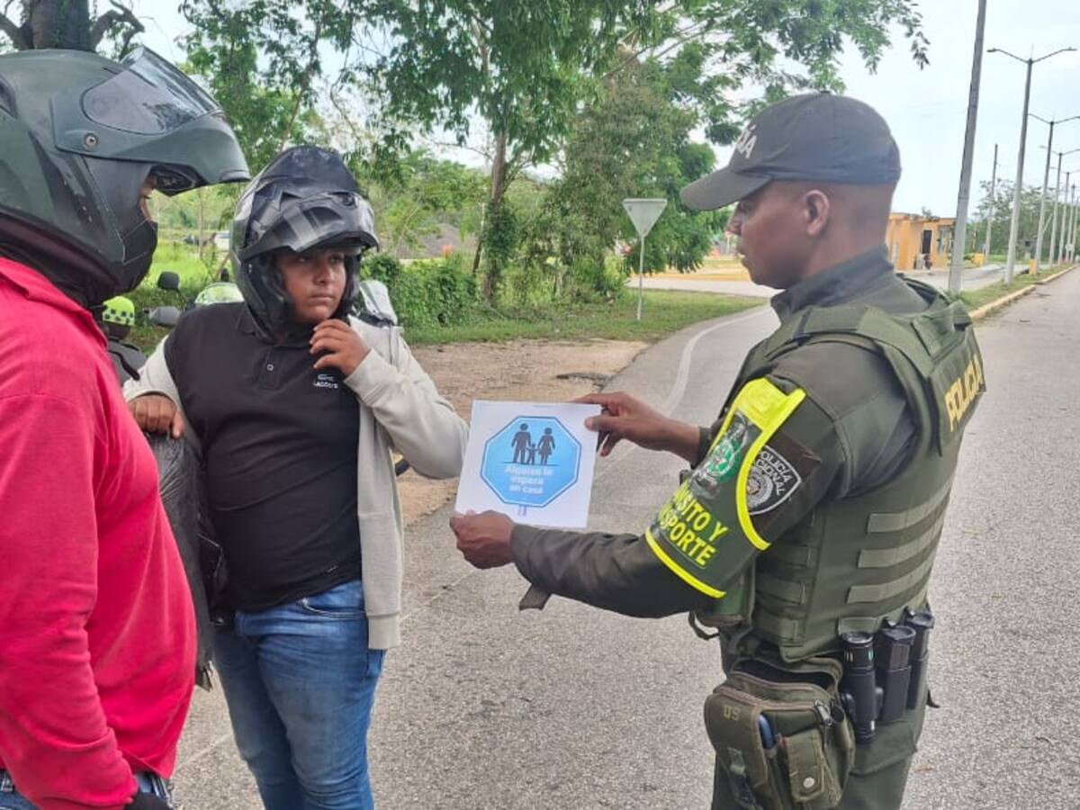 Policía de Bolívar intensifica la campaña No más excusas en la vía para salvar vidas en la red vial