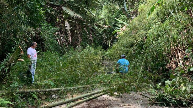 Edgar Giraldo, habitante afectado derrumbe, Salento, Quindío