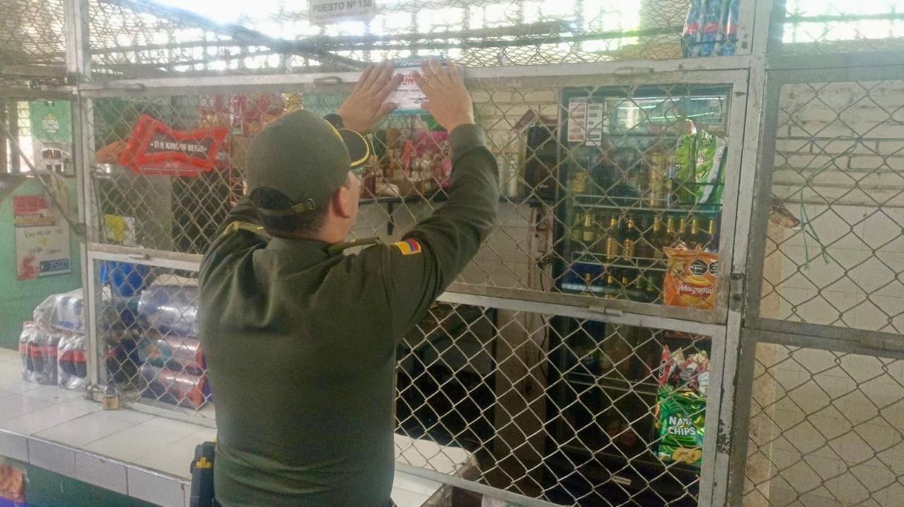Cierre de establecimiento de comercio de Ibagué