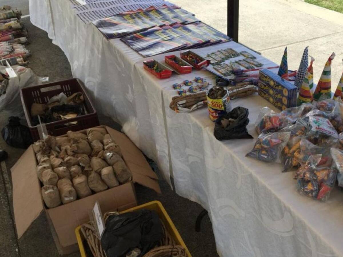 Autoridades de Pereira incautaron más de 160 kilos de pólvora ilegal