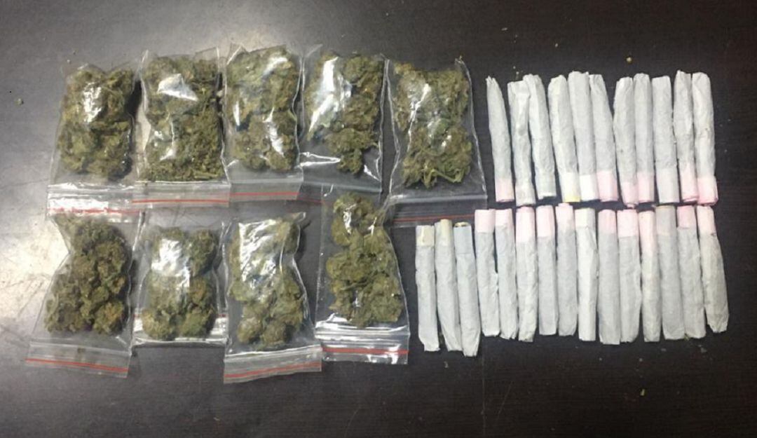 Droga incautada a menor de edad