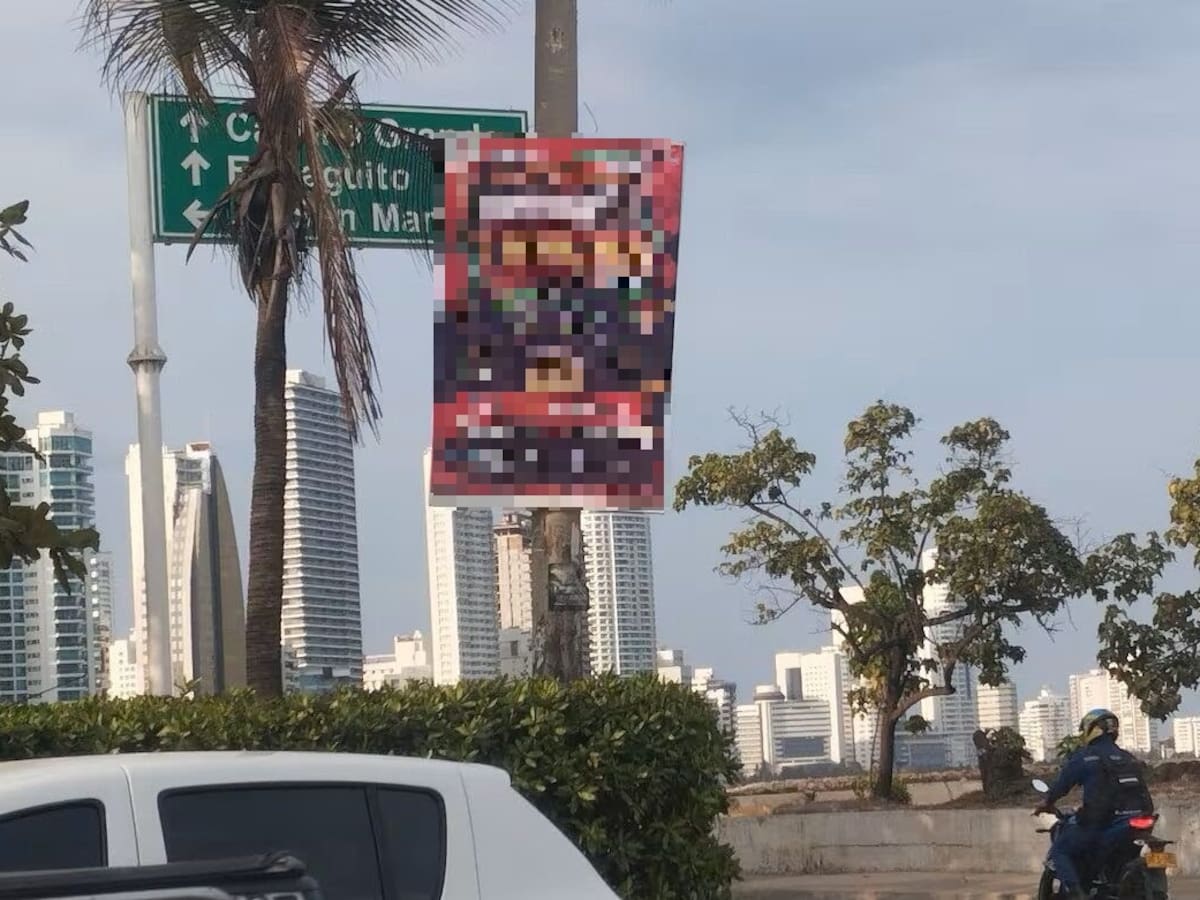 Control Urbano desmontó publicidad ilegal en Cartagena