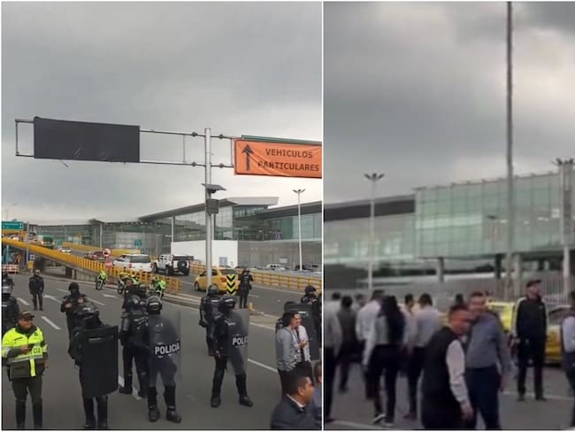 ATENCIÓN: nuevamente se presentan bloqueos en la vía al aeropuerto El Dorado, esto se sabe