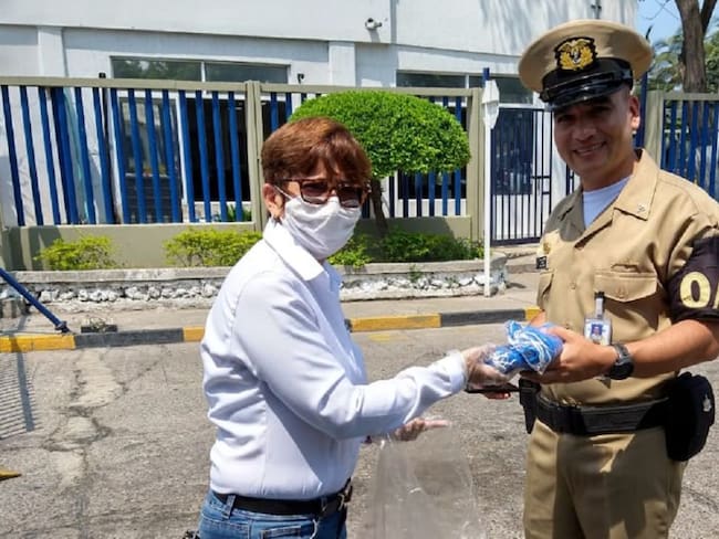 Personera de Cartagena entrega protección para fuerza pública