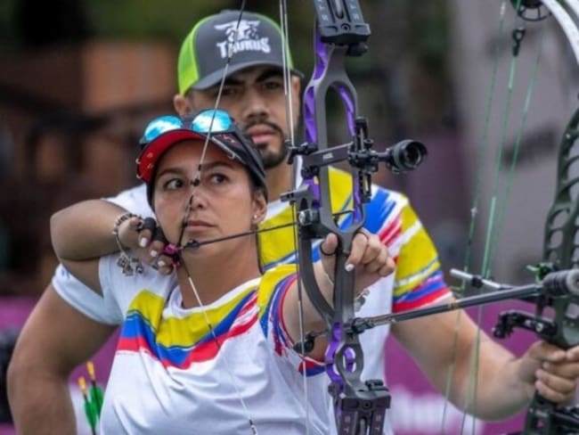 Sara López y Jagdeep Singh | Foto: Comité Olímpico Colombiano