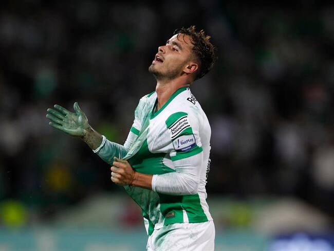 Tomás Ángel, delantero de Atlético Nacional en la final de la Superliga ante Deportivo Pereira / EFE