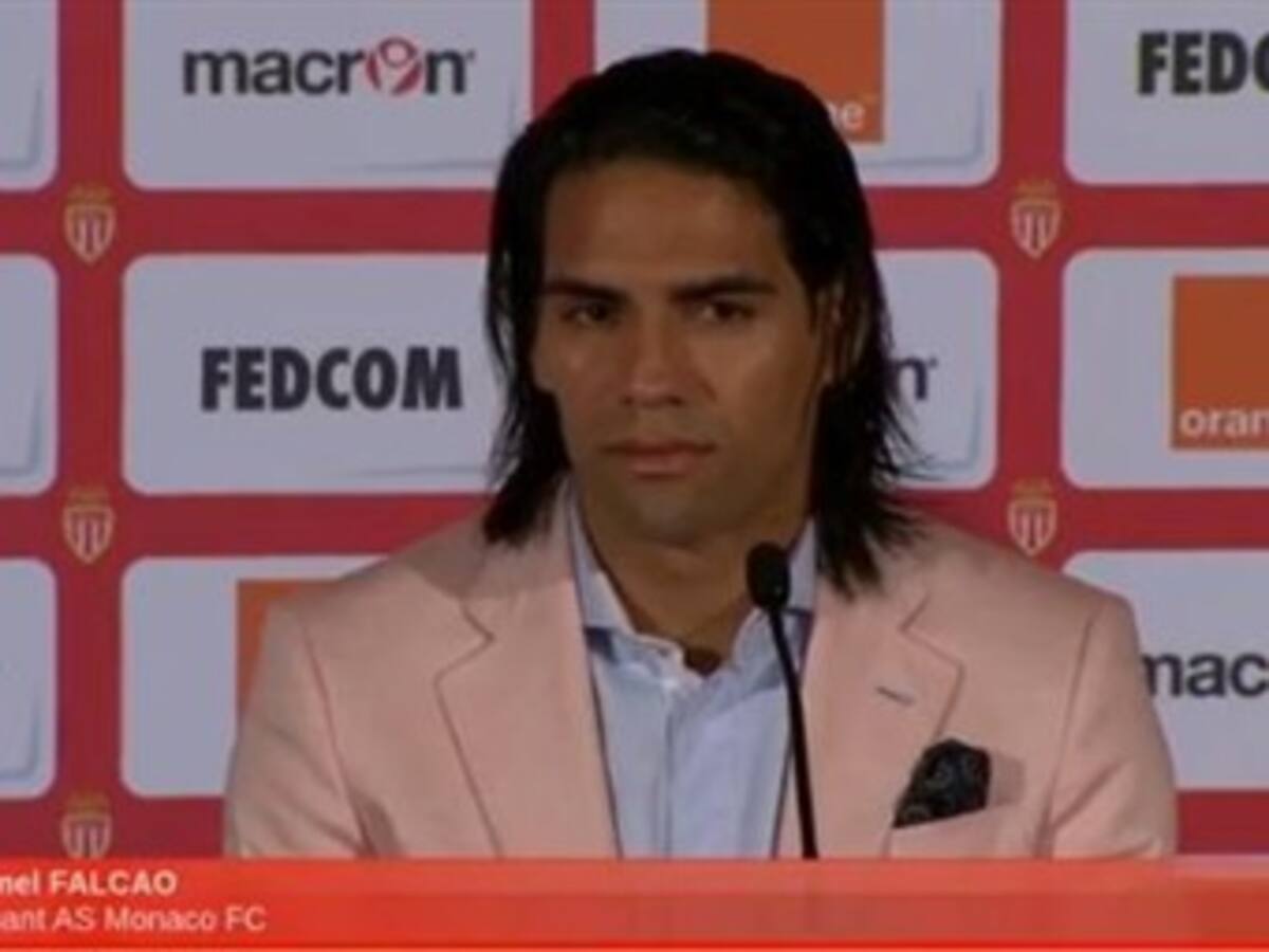 Escuche la rueda de prensa completa de la presentación de Falcao en el AS Mónaco