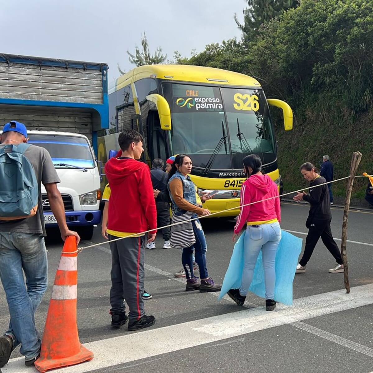 En zona rural de Calarcá, Quindío protestan por falta de transporte escolar
