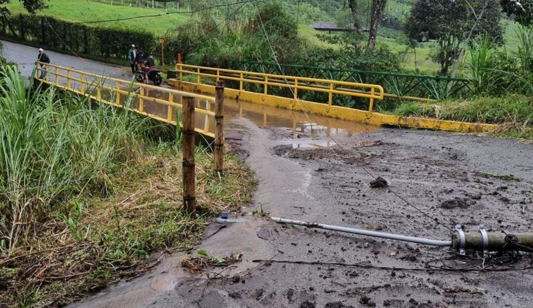 Afectaciones por lluvias en varios sectores del Quindío