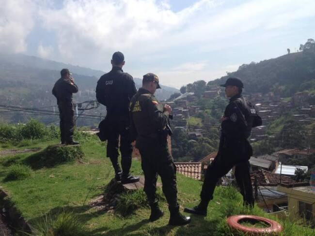 Asonada y ataque a la policía en el suroccidente de Medellín.