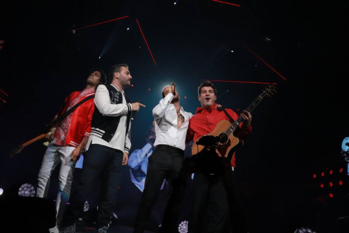 Uno de los grandes invitados de la noche fue la agrupación 'Reik', que puso a bailar a todo el público.