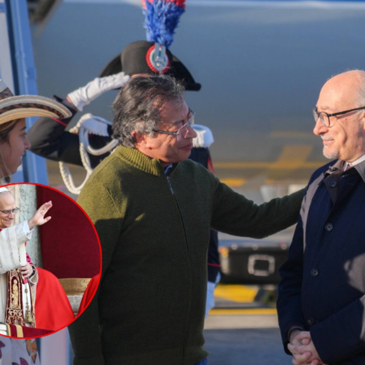 Presidente Gustavo Petro llega a Roma para asistir a la misa inaugural del pontificado de León XIV