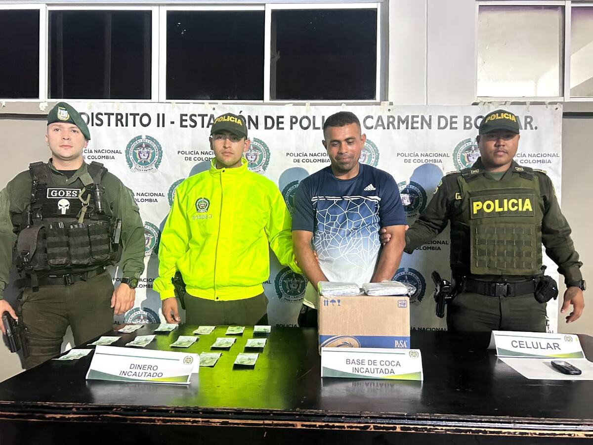 Capturado presunto delincuente transportando ‘Narcoencomienda’ en El Carmen de Bolívar