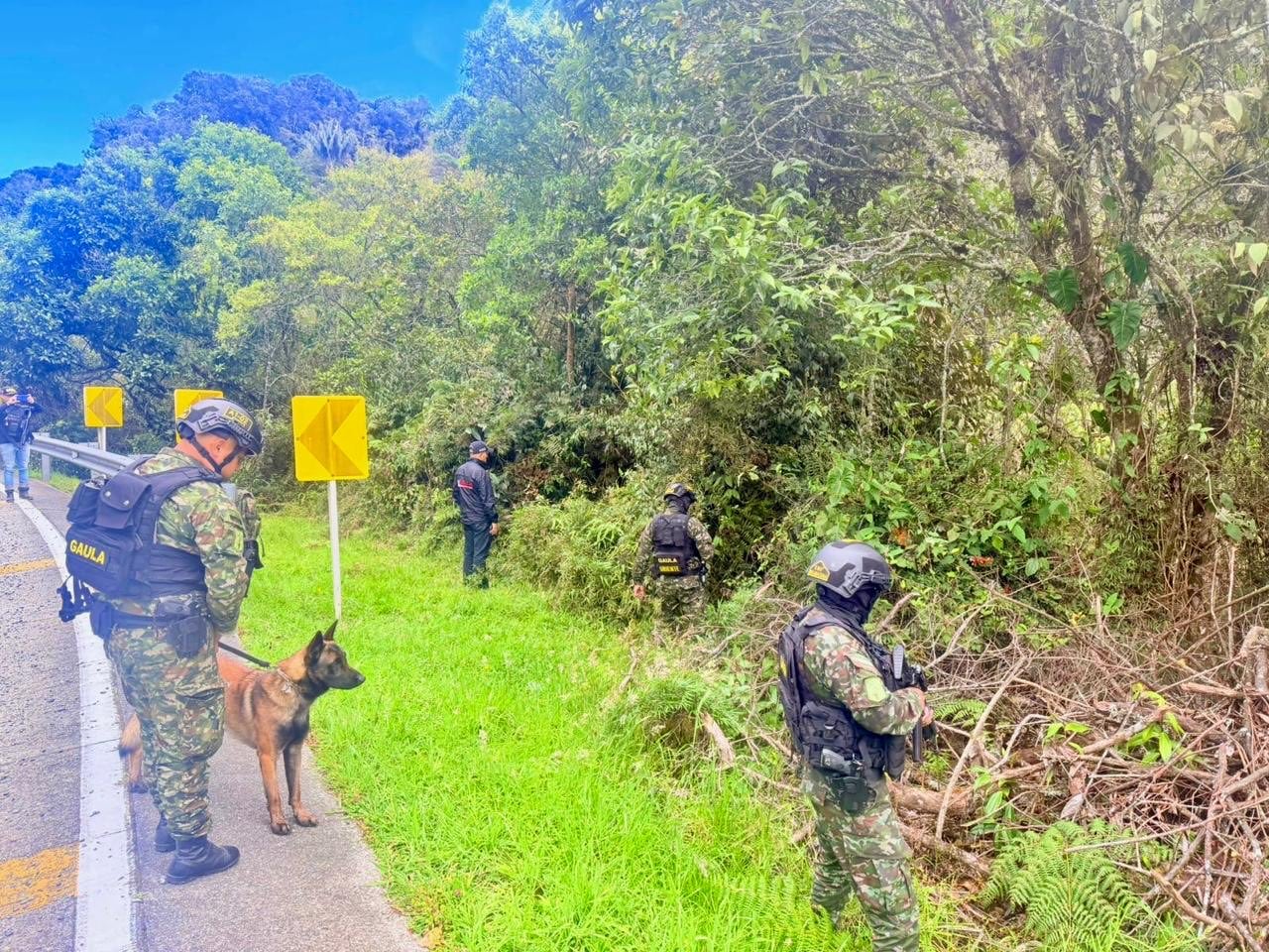 Depósito ilegal del Clan del Golfo- foto Cuarta Brigada
