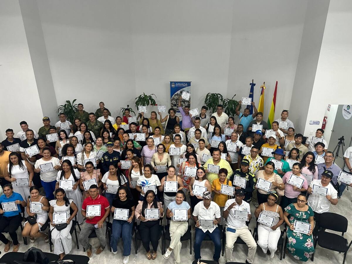 Armada Nacional y UniCartagena capacitaron a 145 líderes sociales de los Montes de María