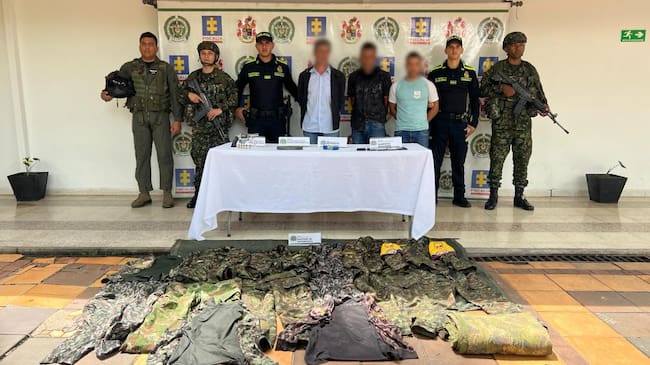 Capturados tres presuntos integrantes de las Redes de Apoyo a Estructuras Residuales. Foto MENEV