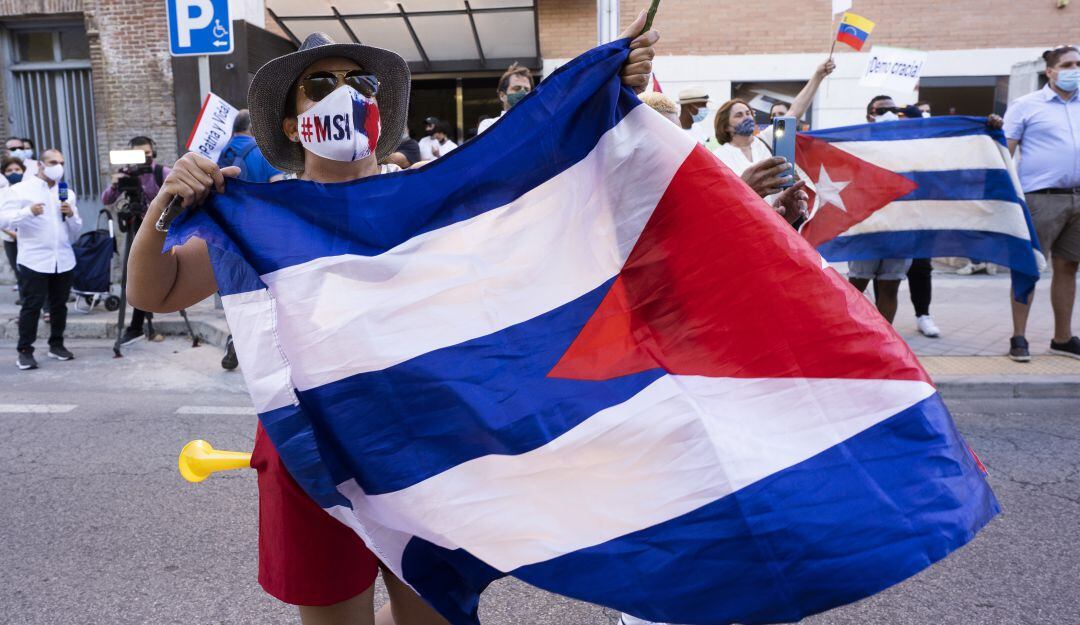 Protestas en apoyo a Cuba