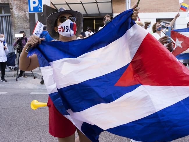 Protestas en apoyo a Cuba