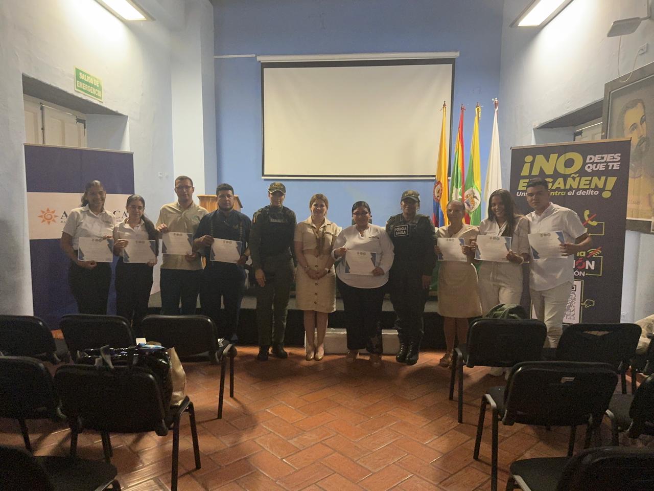 Gaula Cartagena realizó Curso Anti-Extorsión a los gerentes y directivos de Asotelca