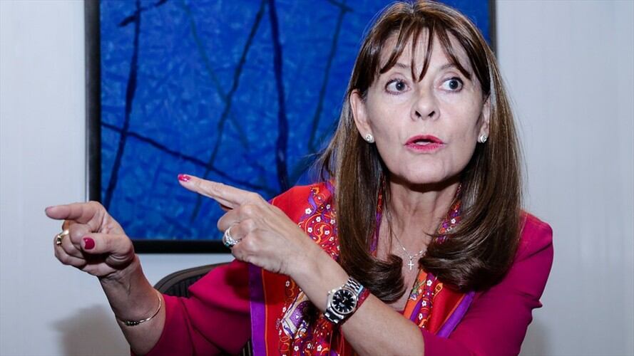 Marta Lucía Ramírez, representante del Partido Conservador. Foto: Colprensa/Diego Pineda