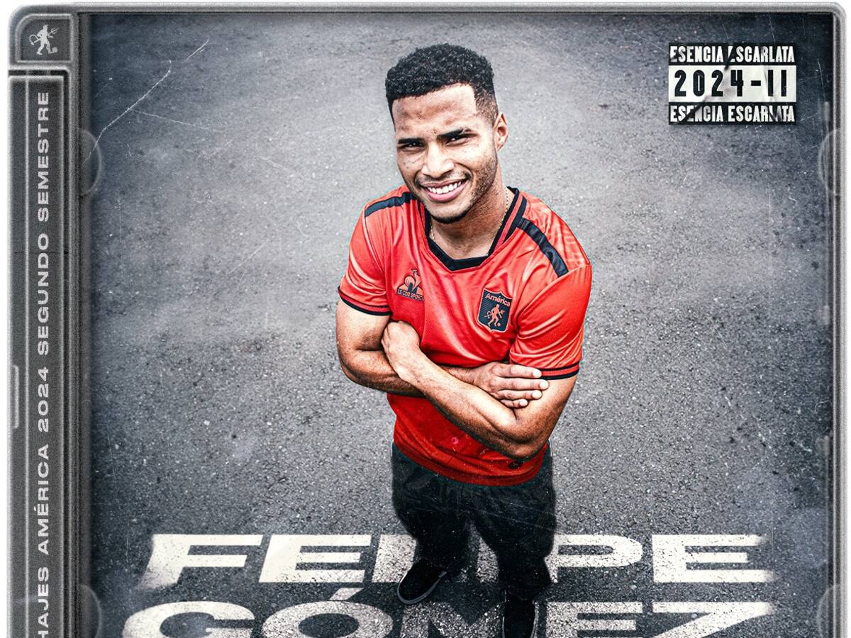 Felipe Gómez, nuevo delantero del América de Cali: goles, edad y trayectoria