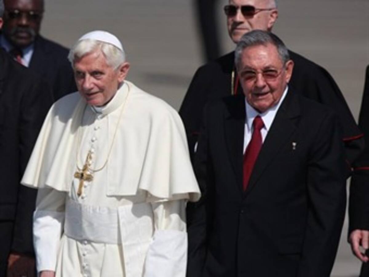 Benedicto XVI insta a más avances en las relaciones de Cuba y la Iglesia