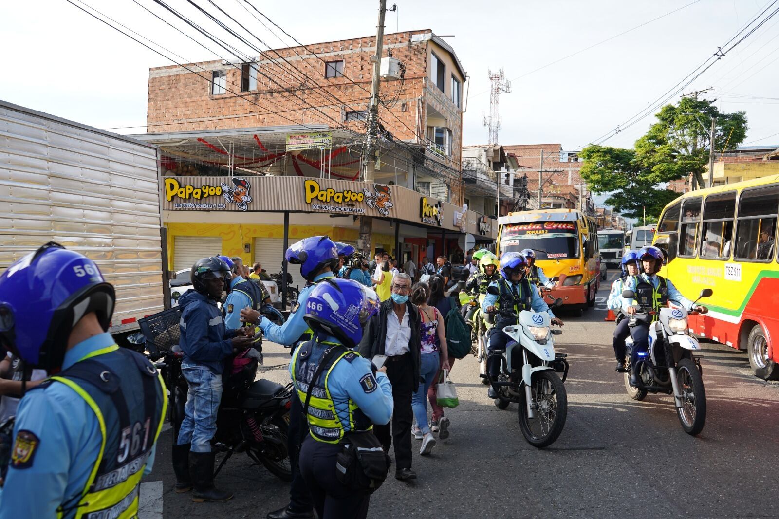 Operativos sorpresa de transito en Medellín. Foto: cortesía alcaldía de Medellín.