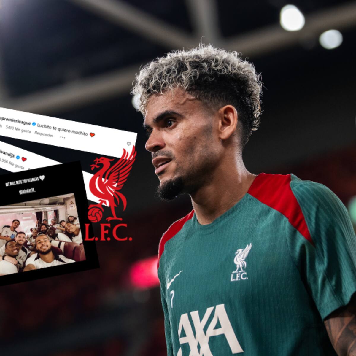 “Te extrañaremos, hermano”: emotiva despedida de los jugadores de Liverpool a Luis Díaz