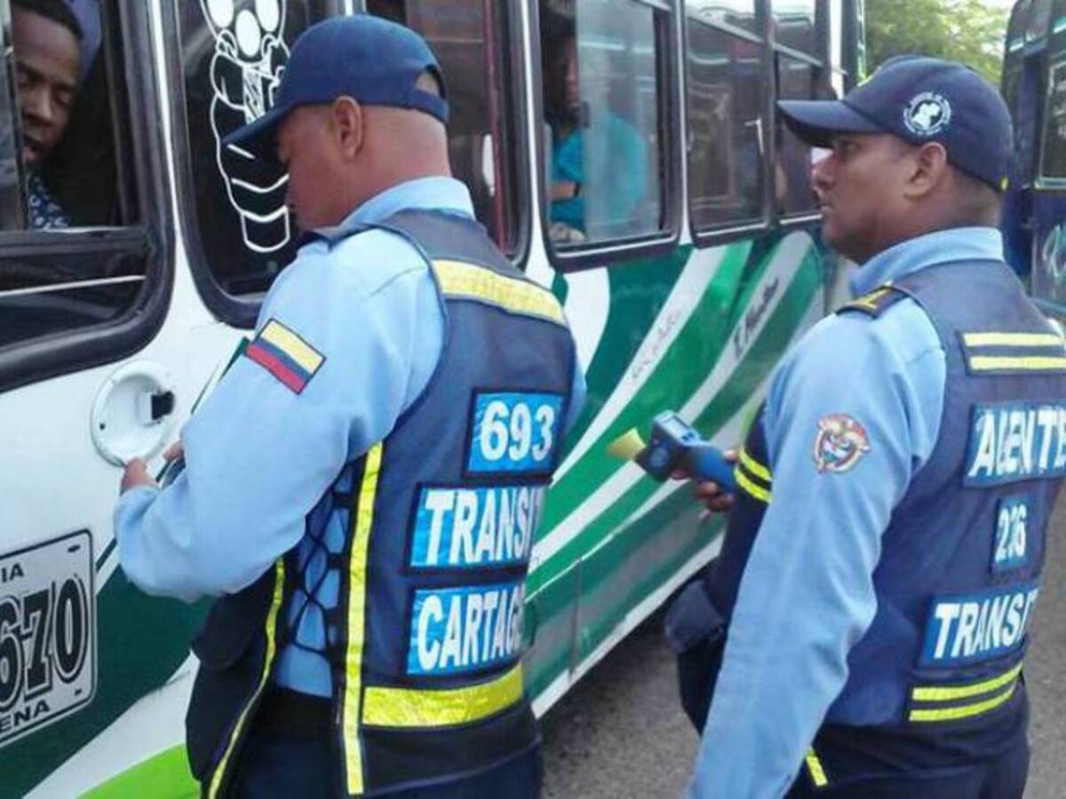 Agentes de tránsito de Cartagena entrarán en paro desde este lunes