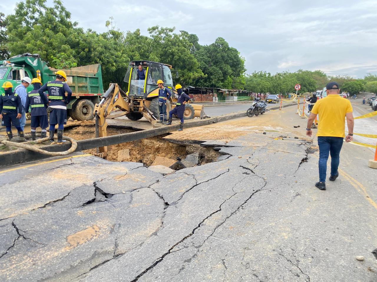 Atención a emergencia en la autopista Juan Atalaya / Foto: Alcaldía de Cúcuta