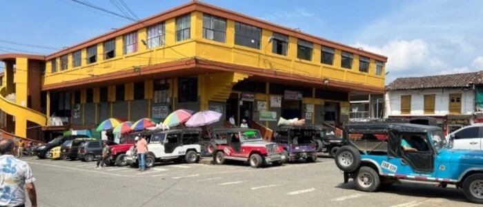 Plaza de mercado en Anserma, Caldas. Foto: DTSC.