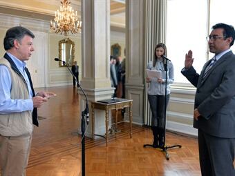 El economista Mauricio Olivera González asumió como presidente de la Administradora Colombiana de Pensiones (Colpensiones). Foto: Presidencia.