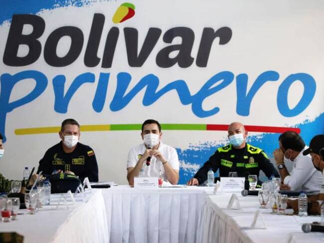 Gobernador Blel presidió Consejo Extraordinario de Seguridad con alcaldes y altos oficiales de la Fuerza Pública en Bolívar  