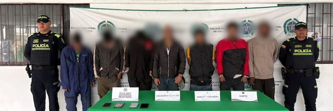 Capturados por robo a establecimiento comercial