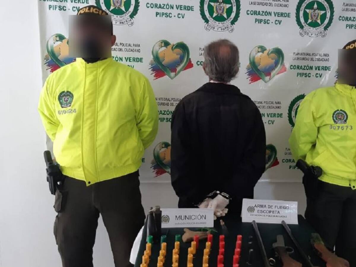Capturan a hombre de 69 años acusado de homicidio en Caldas