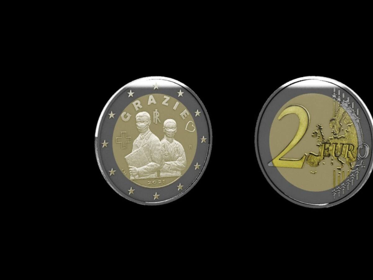 Italia crea moneda para homenajear a sus médicos durante la pandemia
