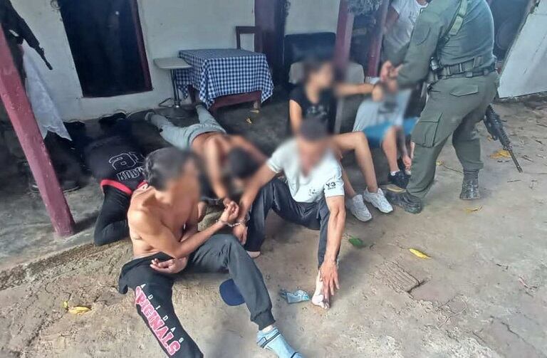 Capturados- foto Policía Antioquia