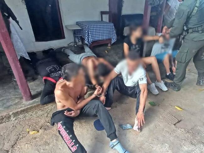 Capturados- foto Policía Antioquia
