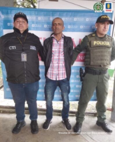 Leonardo de Jesús Flórez capturado y enviado a la cárcel en Armenia