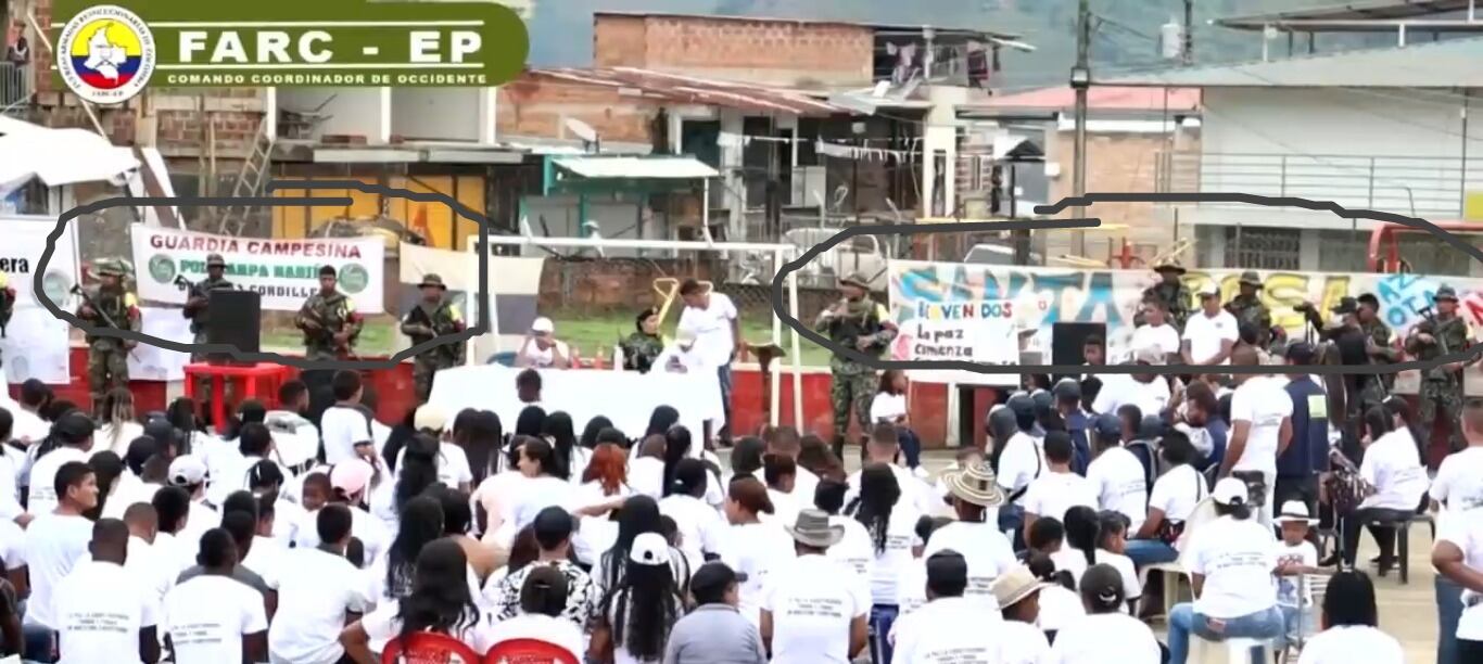 Disidencias en Policarpa. Foto: Tomada de Vídeo