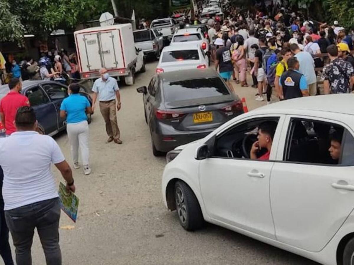 Reportan gran afluencia de turistas ingresando al Parque Tayrona