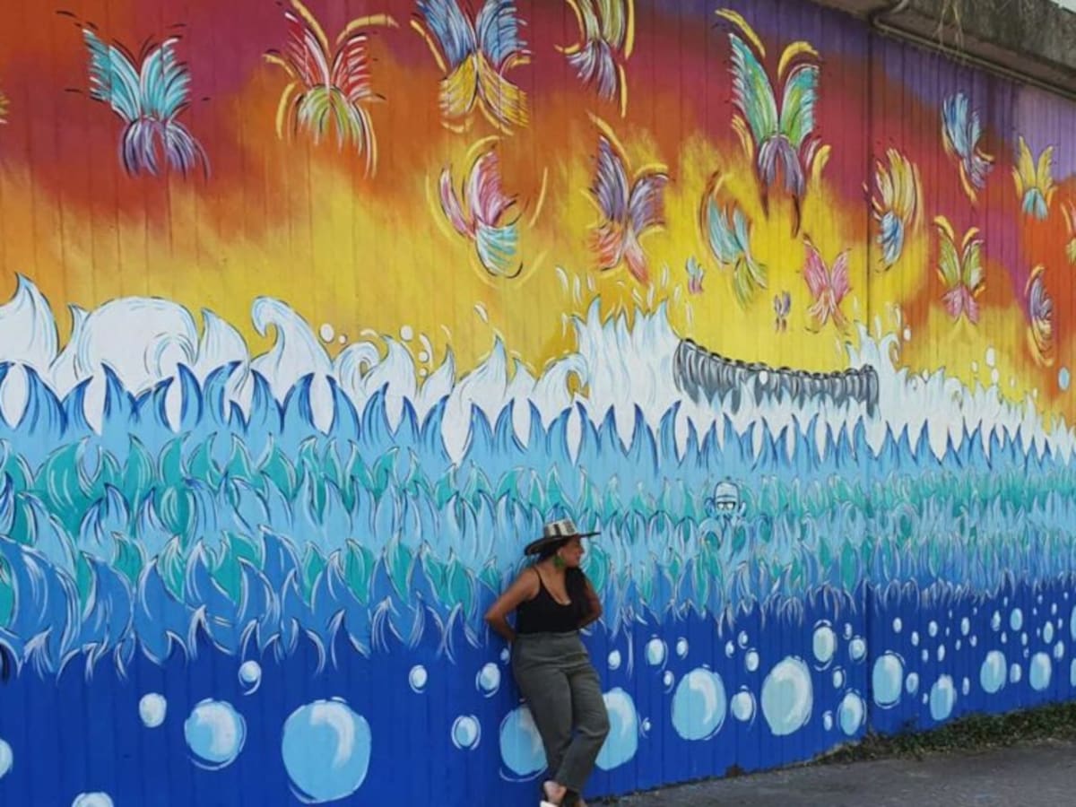 Artista colombiana es reconocida por la Cancillería y hace historia con sus murales en el exterior