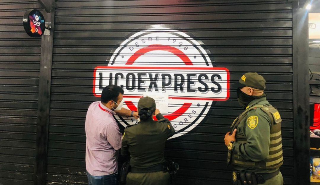 El cierre se dio en el establecimiento Lico Exprex ubicado en Bocagrande