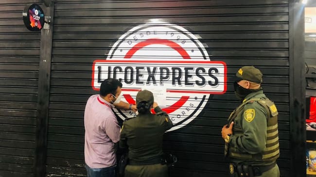 El cierre se dio en el establecimiento Lico Exprex ubicado en Bocagrande