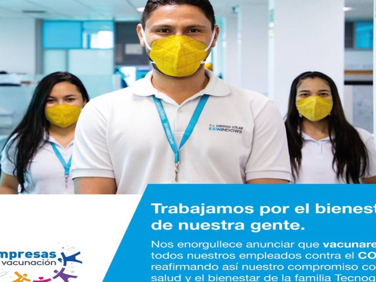 Tecnoglass vacunará a 8.500 trabajadores de la compañía
