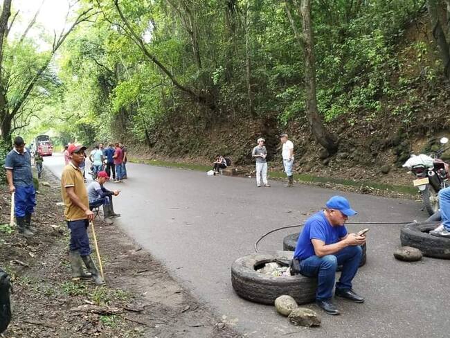 Comunidades campesinas protestan en zona rural de Sardinata / Foto: Cortesía