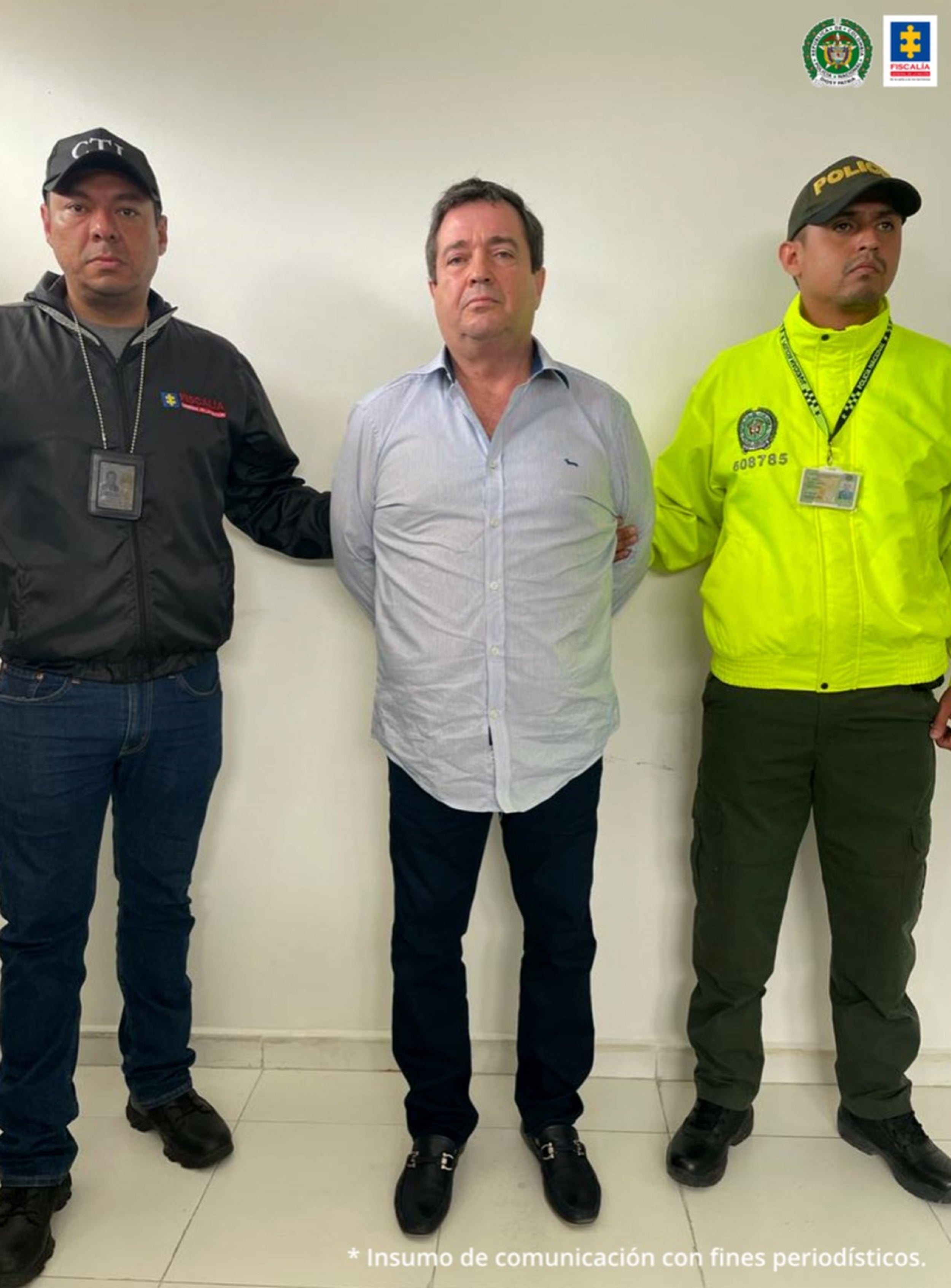 El ‘narco-paramilitar’ Darío Alberto Laino Scopetta, alias 'Ojitos Azules' . foto Fiscalía