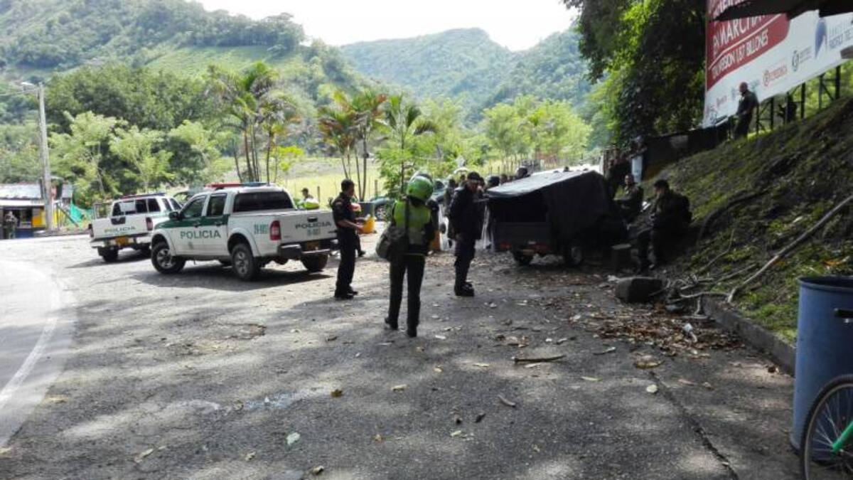 Bloqueos en la vía Manizales-Medellín deja dos capturas